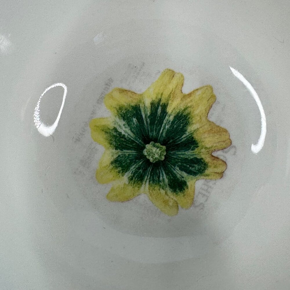 Jane Shasky Small 3 in Ceramic Bowls 4-Pc Set Vegetable Print Microwave Safe - Picture 7 of 16